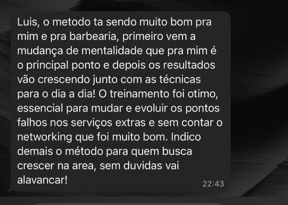 Depoimento de barbeiro