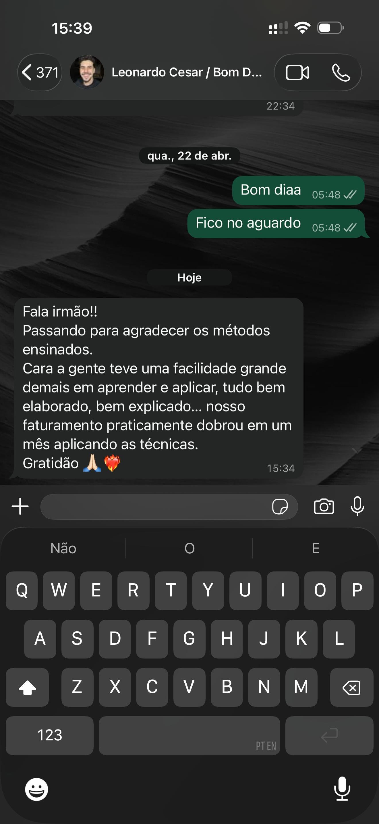 Depoimento Leonardo Cesar